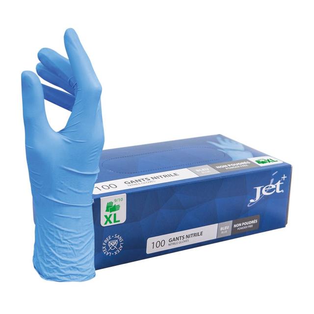 Handschoen Nitril blauw (100stuks) maat XL