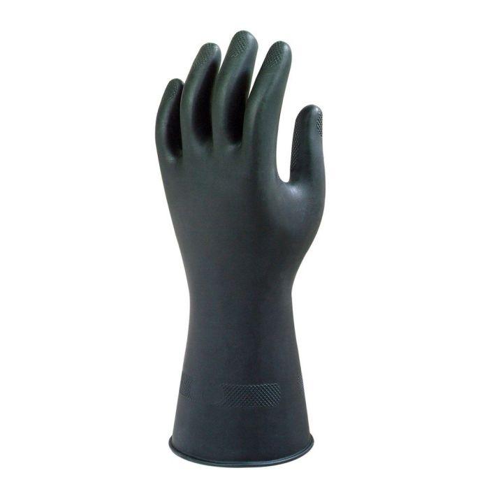 Handschoen Marigold zwart rubber S