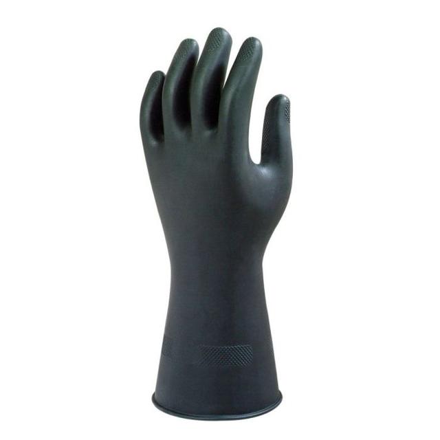Handschoen Marigold zwart rubber S