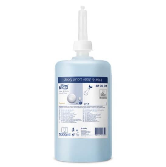 Tork Premium hair & body vloeibare zeep. 420601 S1