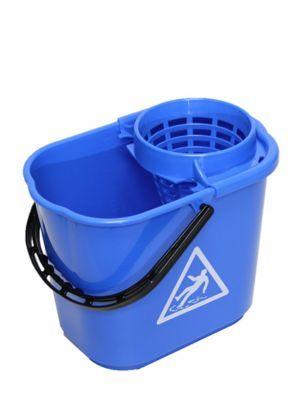 Mopemmer 14L met uitwringkorf  blauw