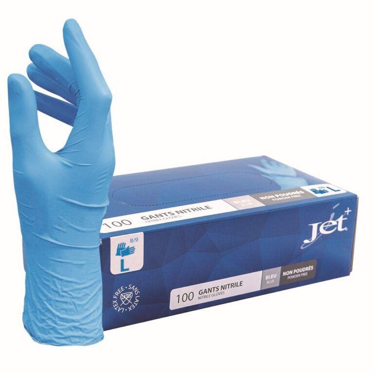 Handschoen Nitril blauw (100stuks) maat L