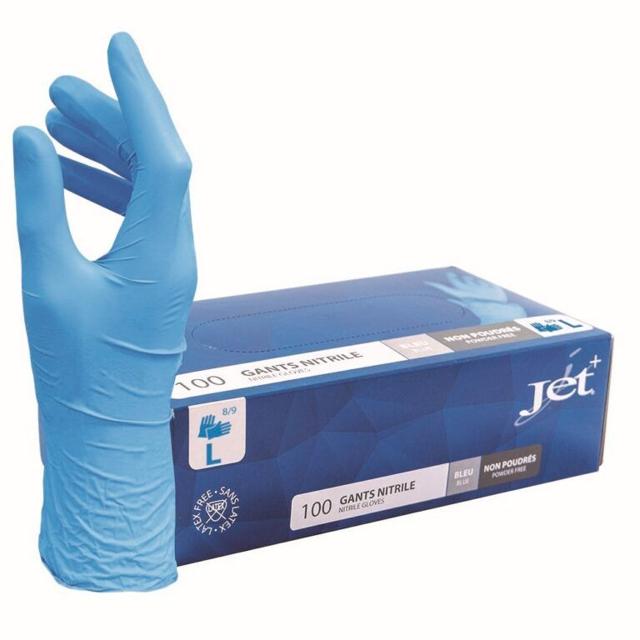 Handschoen Nitril blauw (100stuks) maat L