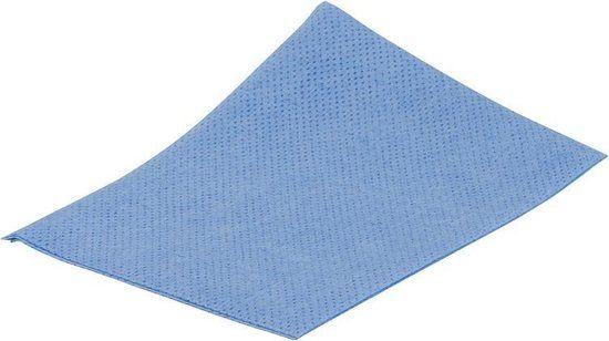 Bacterie remmende viscosedoek 35x50 blauw (25st)