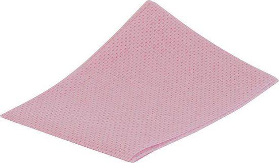 Bacterie remmende viscosedoek 35x50 rood (25st)