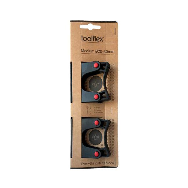 Toolflex steelklem zwart ø 20/30 mm set à 2 (M)
