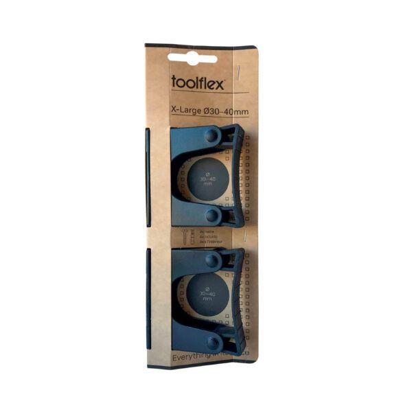 Toolflex steelklem zwart ø 30/40 mm set à 2 ( XL)
