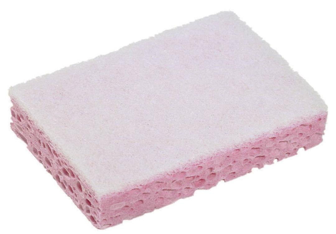 Sponrex schuurspons roze / wit 