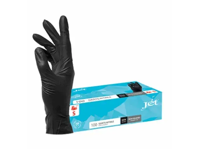 Handschoen Nitrile zwart (100stuks) maat S