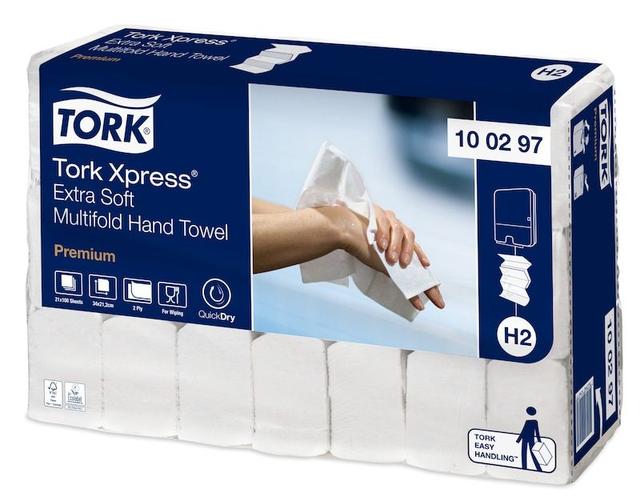 Tork Xpress Multifold Handdoeken H2. 21x100st 100297