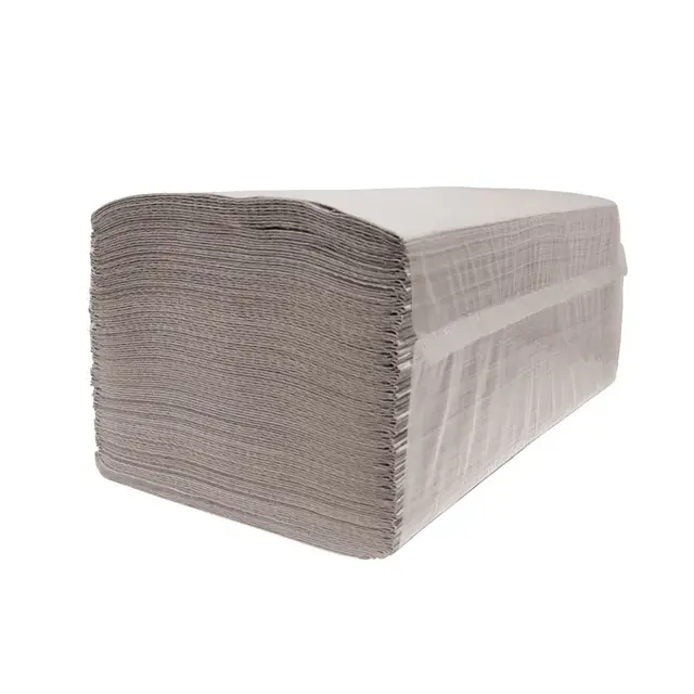 Handdoek Z naturel 2 lgs 23x25cm 20x190 stuks(zak)