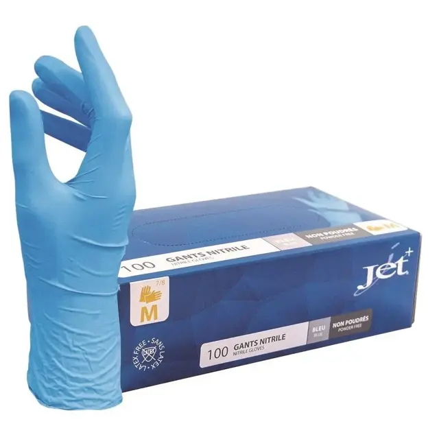 Handschoen Nitril blauw (100stuks) maat M